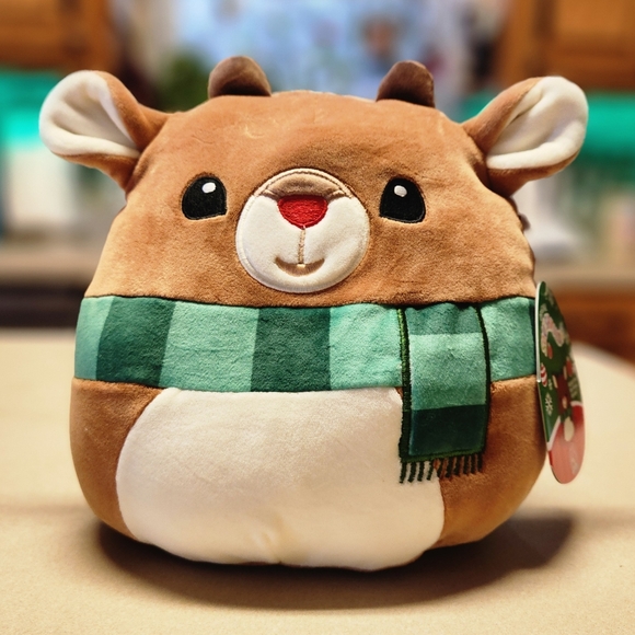 Squishmallow 8 in Pair Clarice and Rudolph the Red-Nosed Reindeer - Picture 5 of 8